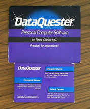 Vintage DataQuester Personal Computer Software for Timex Sinclair 1000 PC  - $24.95