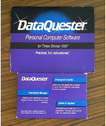 Vintage DataQuester Personal Computer Software for Timex Sinclair 1000 PC  - £19.89 GBP