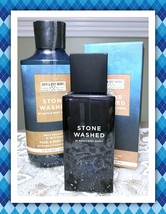 Bath &amp; Body Works STONE WASHED For Men Cologne 3-in-1 Face Hair Body Wash Set - £32.78 GBP