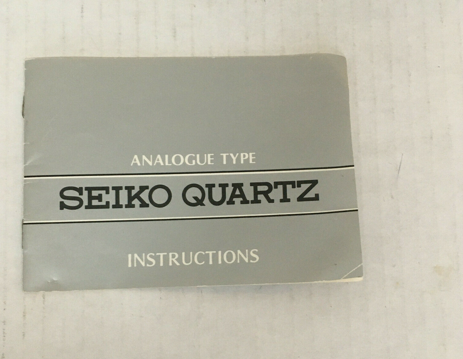 Vintage analogue type Seiko quartz instructions booklet for wrist watch  - $19.75