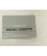 Vintage analogue type Seiko quartz instructions booklet for wrist watch  - €17,01 EUR