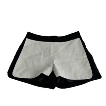 j crew travel black white Textured tuxedo Mini Shorts Size 2 - $19.79