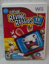 Rayman Raving Rabbids: TV Party NINTENDO WII Video Game Complete w/ Manual - £11.67 GBP