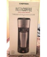CHEFMAN -InstaCoffee Single Serve Grounds/K-Cup Pod Coffee Maker Stainless Steel - £39.68 GBP