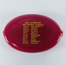 2003 Nebraska Huskers Football Schedule QUICKOIN Coin Holder Purse Shell... - £10.13 GBP