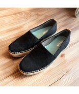 Dr Scholls Shoes Womens Munray Espadrille Loafers Slip On Black Sz 6 Mem... - $24.25