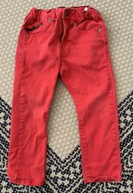 Toddler Boy H&amp;M Red Denim Jeans Size 2-3y - £10.34 GBP