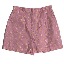 Lilly Pulitzer Womens Size 6 Multi Color Pink Print Cotton Shorts  - £10.57 GBP