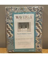 Waverly Moonlit Medallion Window Treatment Valance 18x52 NEW #0673039 Bl... - $24.74