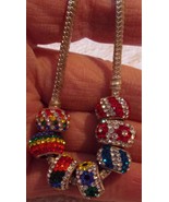 Crystal Spacer Barrel Bracelet Red Blue Yellow Silver 925 - $35.99