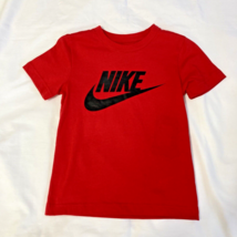 Nike Red T-shirt Toddler Boys Sz 4 Short Sleeves Tshirt Top Pull Over Head - £7.72 GBP