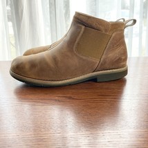 Chaco Cataluna Explorer Chelsea Shoe Boot Women 8.5 Tan Leather Booties ... - £26.85 GBP