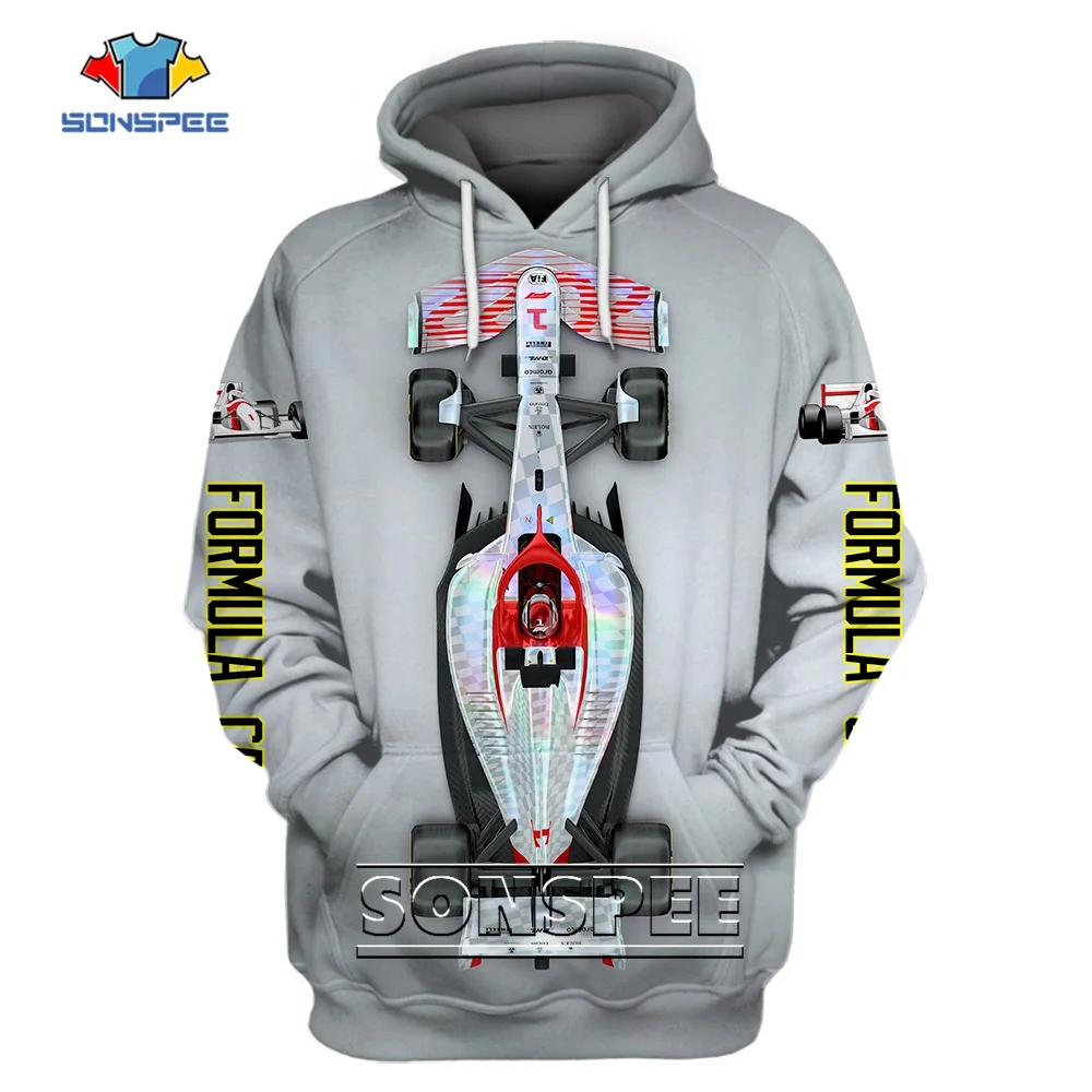 SONSPEE 3D Printed Street  Car Hoodie Men Women Formula Season Clothing Comforta - £157.59 GBP