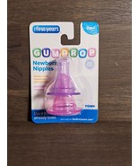 The First Years Newborn Nipples Slow Flow Fits GumDrop Wide Bottles Pink... - $4.90