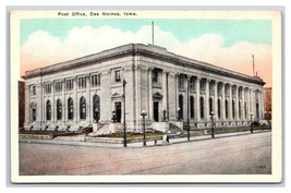 Post Office Des Moines Iowa UNP WB Postcard F21 - £1.54 GBP