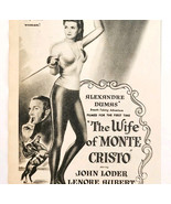 1946 The Wife Of Monte Cristo Movie Advertisement Alexandre Dumas Film D... - $27.41 CAD