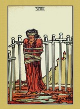 Decoration Poster from Vintage Tarot Card.Eight of Swords.Spade.Wall Decor.11395 - £13.39 GBP+