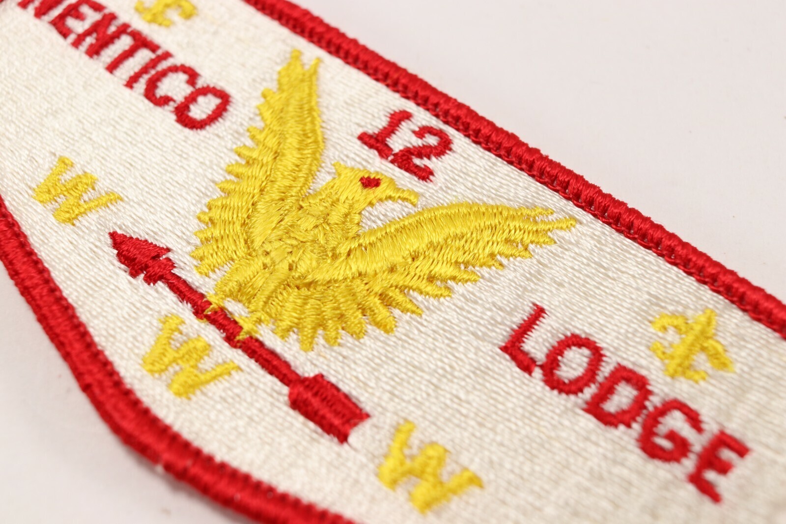 Vtg Nentico Lodge 12 OA Order Arrow WWW Boy Scouts of America Flap Patch Item image 2