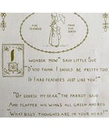 Fine Feathers Fine Birds 1906 Wise Sayings Print 6 x 4&quot; MilIicent Sowerb... - $28.18 CAD