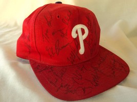 1995 Phillies Team Autographed Hat Cap  - £55.35 GBP