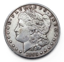 1898-S Silver Morgan Dollar in Extra Fine XF Condition, Natural Color - £74.66 GBP