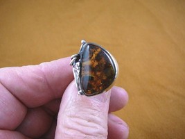 (PR-6.75-1) Green Amber Poland .925 Sterling Silver Ring Jewelry Gem Size 6.75 - £41.09 GBP