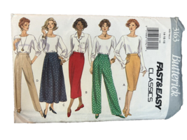 Butterick Classics Sewing Pattern Misses 14-16-18 Skirt Pants Easy 3163 Uncut - £4.70 GBP