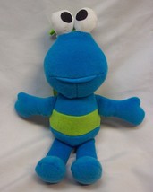 Vintage Tyco 1997 Sesame Street Blue Twiddle Bug 8&quot; Bean Bag Stuffed Animal Toy - £14.64 GBP
