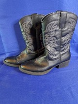 Deer Stag Ranch Black Boots - Boys Or Girls Youth Size 2  - $42.08