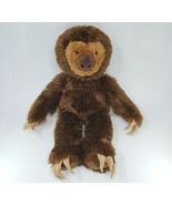 18&quot; BIG BUILD A BEAR BROWN SLOTH PAWS STICK TOGETHER STUFFED ANIMAL PLUS... - £36.56 GBP