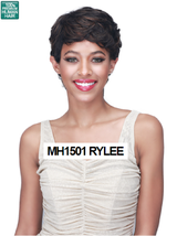 Midway Bobbi Boss MH1501 Hh Rylee 100% Human Hair Short Tappered Style Wig - £23.56 GBP