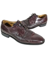 Pronto Uomo Firenze Mens Size 11 M Cordovan Leather Cap Toe Italian Oxfo... - £44.68 GBP