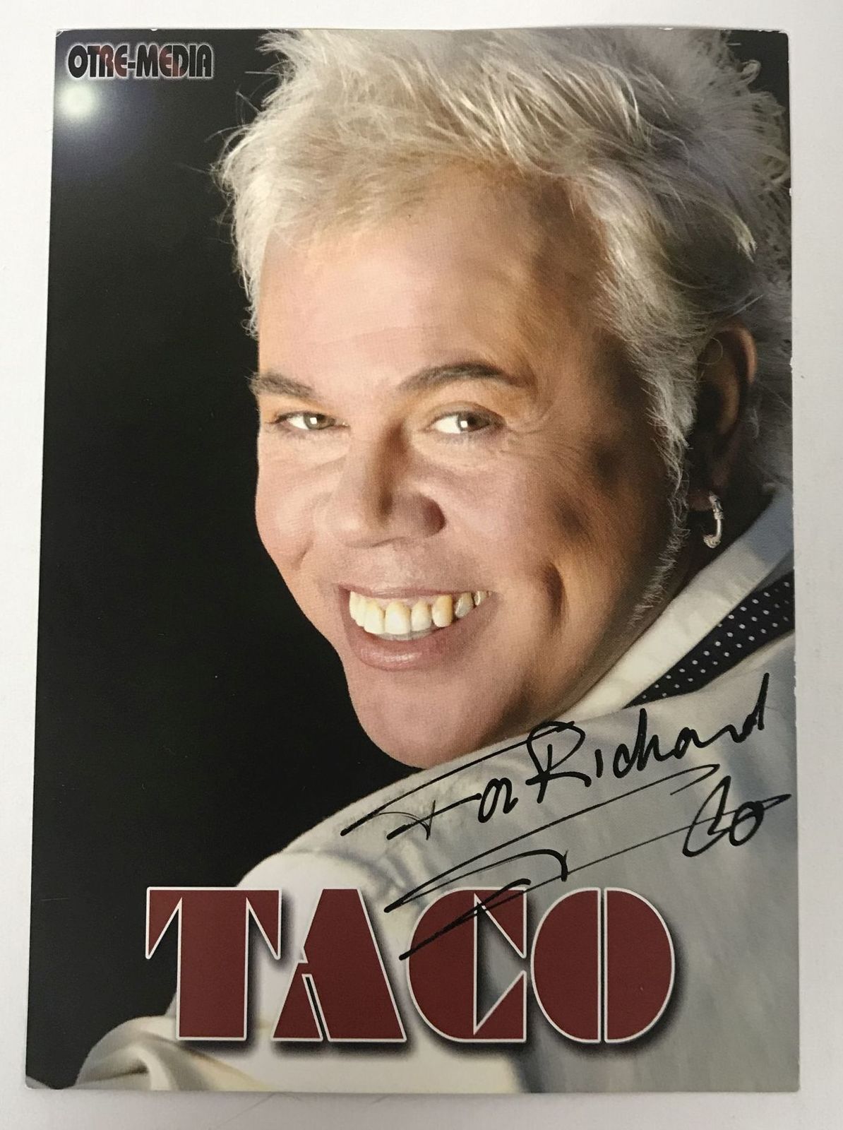 Taco Signed Autographed Color 4x6 Photo - Life COA - $15.00