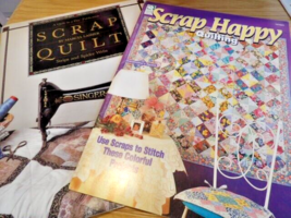 Scrap Quilt 1991 &amp; Scrap Happy 1996 2# Books Perfect Condition - £6.72 GBP