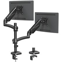 Dual Monitor Stand, Height Adjustable Monitor Desk Mount, Gas Spring Monitor Arm - £93.60 GBP