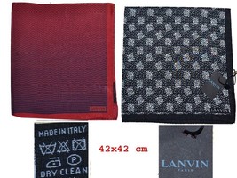 LANVIN Men&#39;s Scarf 100% Silk Made In Italy Choose one LV01 T0P - £24.95 GBP