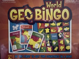 GeoBingo World — Geography Bingo /50 countries /Maps -NEW - £18.25 GBP