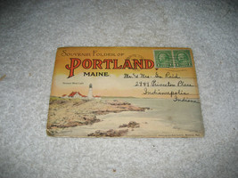 Portland Maine Souvenir picture Postcard Folder 1931 18 pictures - £11.67 GBP