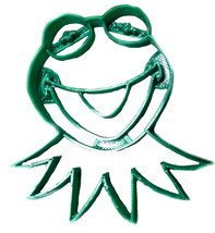 6x Kermit the Frog Fondant Cutter Cupcake Topper 1.75 IN USA FD2265 - £5.97 GBP