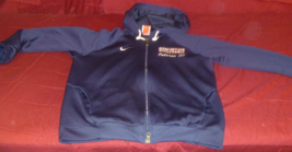 NIKE FIT DRY TEAM MANCHESTER VOLLEYBALL JOHNSON12 BLUE ZIP UP HOODIE SWE... - $19.57