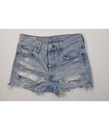 Vtg Y2K Levis 501xx Womens 26 Premium Button Fly Cut Off Denim Jean Shor... - $809.79 MXN