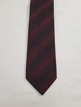 Alfani Tie 2.5 In Red Black Polka Dot Necktie Mens Classic - £8.50 GBP