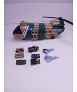 Micro Machines Military Chinook U-897 Tanks Jets Galoob Some Damaged Lot... - $464.66 MXN