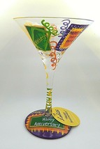 Lolita Happy Anniversary Martini Glass - $18.99