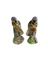 Vintage Flicker Bird Salt Pepper Shakers Japan Ceramic Woodpecker Tree S... - $15.30