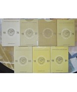 RUSSIA 7 MINT COIN SETS 1974 - 1991 VERY RARE @@@ LOOK IN SIDE @@@ - £440.81 GBP