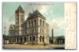 Post Office Building Williamsport Pennsylvania PA 1908 Rotograph DB Postcard R16 - £3.23 GBP