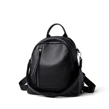  backpack women real leather vintage style solid women backpack skin female girl travel thumb200