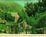 Mountaineer Primitive Home Elkhorn KY Consolidation Coal UNP DB Postcard C8 - $15.79