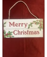 Christmas Decor Wall Hanging Merry Christmas Wooden Decoration - $287.84 MXN